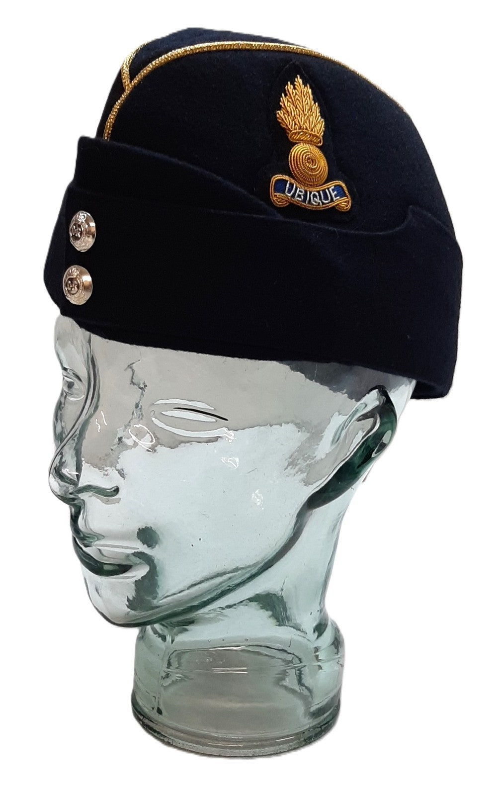 Royal Engineers RE Side Cap British Pattern With Badge & Buttons Size 56cm