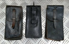Vintage Issue Leather Utility Pouch With Belt Loop & Ring