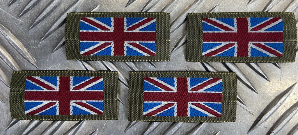Flag Shoulder Patch / Badges UK Insignia Sewn on Type Mil-Spec X 10 - NEW