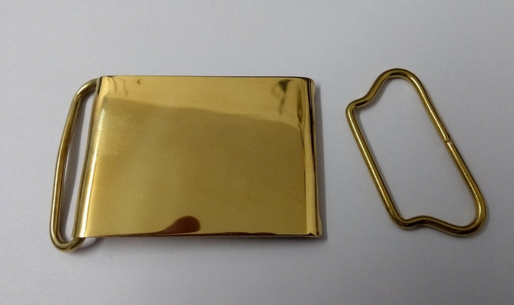 Genuine Issue Plain Plate Ceremonial and Parade 2" Belt Buckle