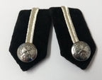 Fiji Gorgets Collar Tabs With Silver Detail Chrome Officers Insignia Buttons