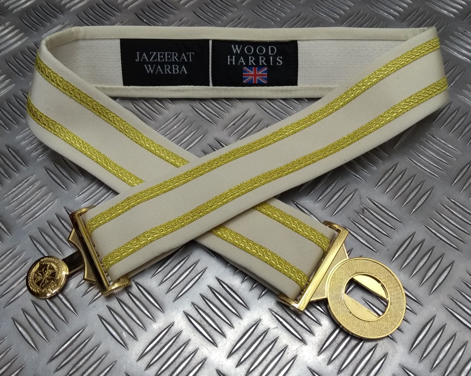 Senior Officers Belt Jazeerat Warba Tri Service Insignia Buckle Made in The UK