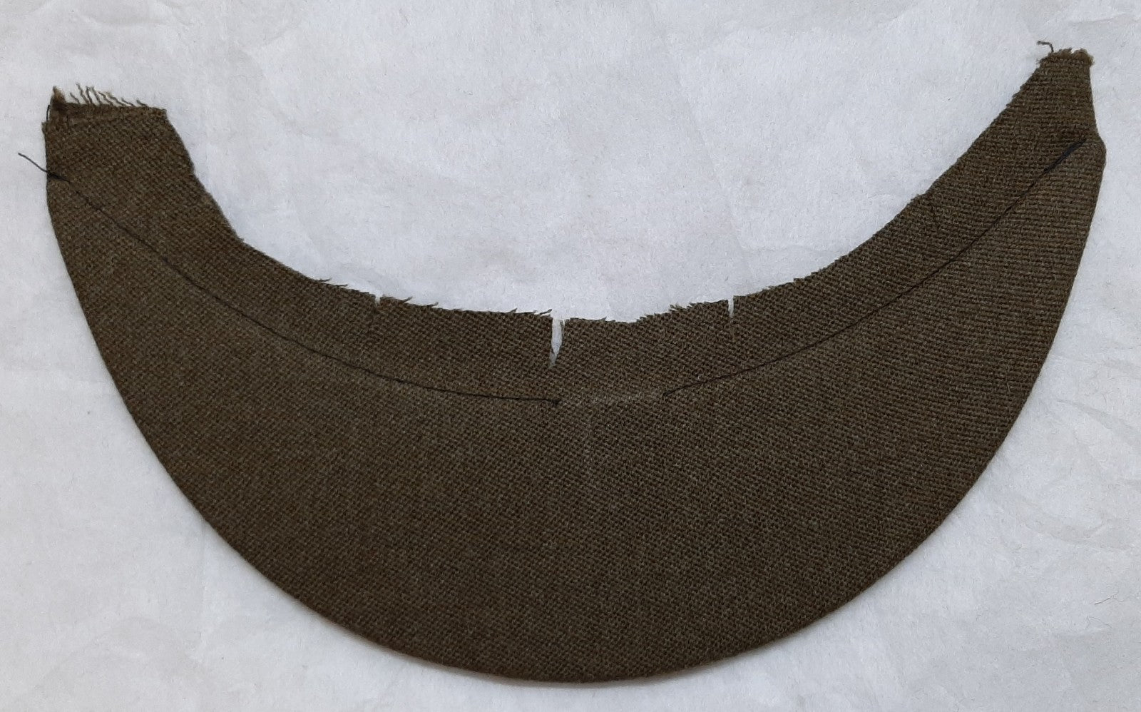 Army Dress Hat British Replacement Peak Khaki Green Cloth NOS