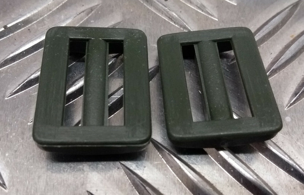 Vintage British Army 80's Pattern 19mm Slide Strap Buckles Un-issued x2 pairs
