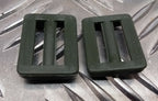 Vintage British Army 80's Pattern 19mm Slide Strap Buckles Un-issued x2 pairs