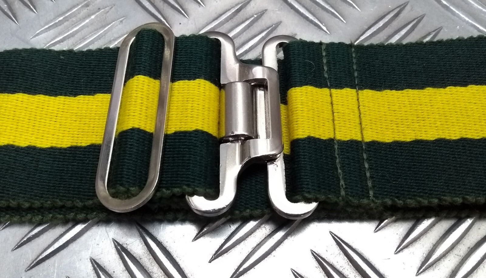 Jamaica 3rd Battalion JDF 57mm Two Tone Stable Belt With Chrome Buckle & Slider