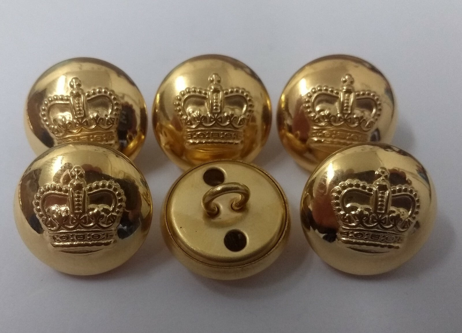 British Issue St Edwards Crown 28L Size Metal Dress Buttons x20
