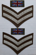 No2 FAD Chevrons 2 Bar and UK Flags 1 Pair