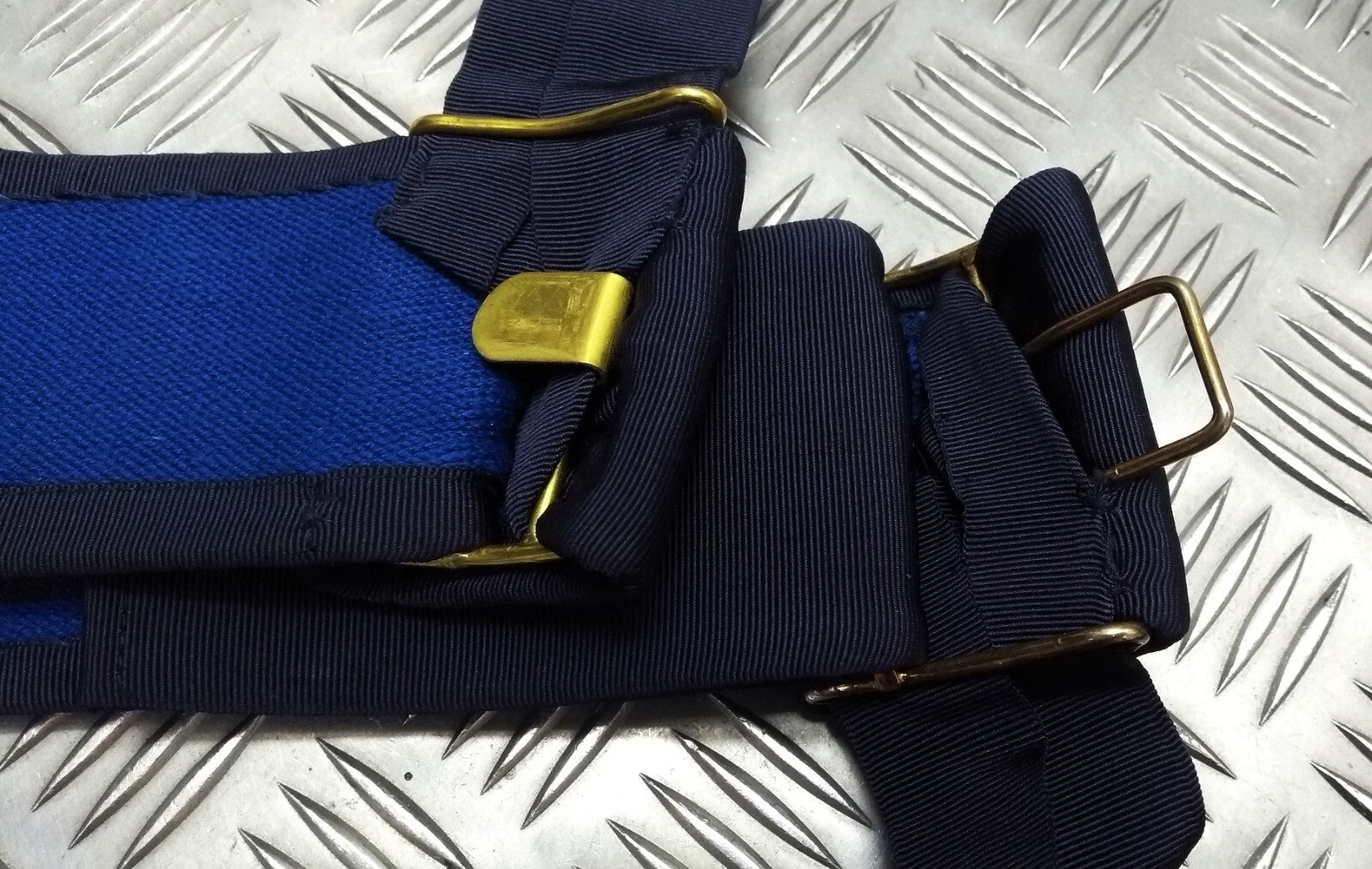 Navy Waist Sash With Tassels For Ceremonies Parades Dress