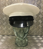British Royal Navy Class 1 & 3 White Officer Cap / Dress Hat. All Sizes - New