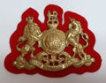 HCav Large Badge Coat of Arms General Service Scarlet Felt