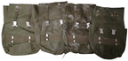 Vintage Army Issue Heavy-duty Backpacks x4 & Belts x4 Heavy Wear with Defects