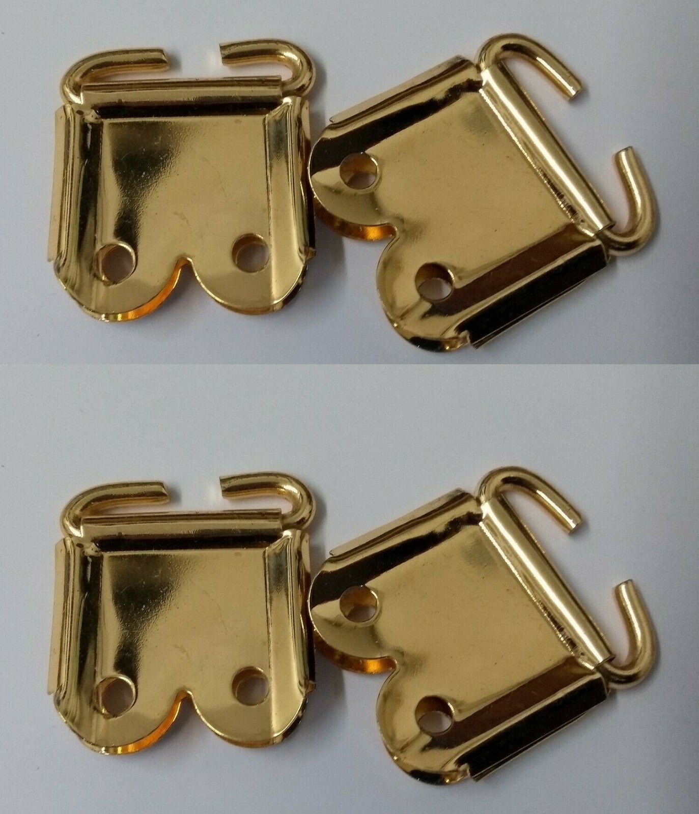 Genuine British Issue 1" Brass Coloured Rifle Sling Fittings X4 STD12