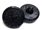 The Royal Irish Regiment No2 Ring Back Black Button British Army Insignia O/R