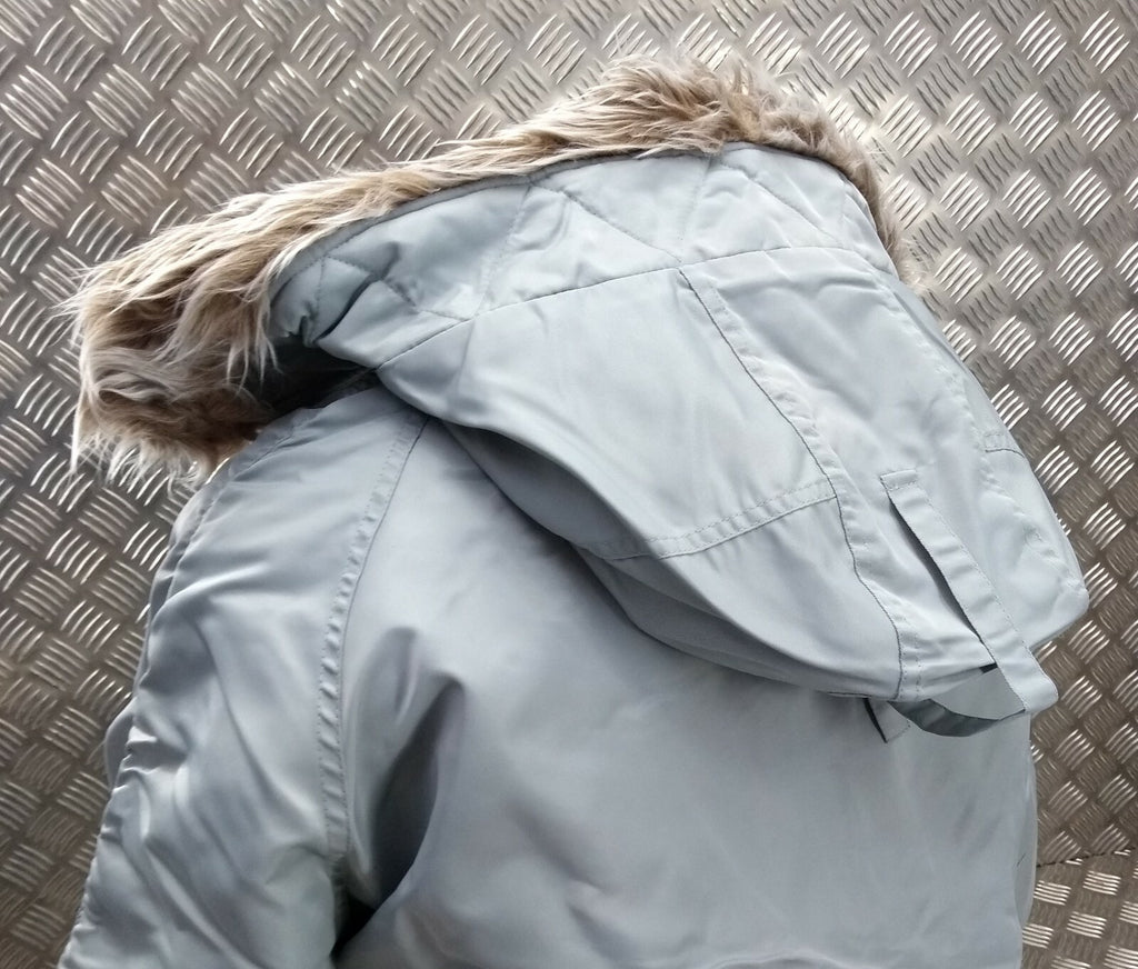 US N3B Military Style ECW Snorkel Parka Grey NEW