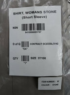 Dress Shirt Tropical Style Tri-Service Stone Coloured Woman's - NEW