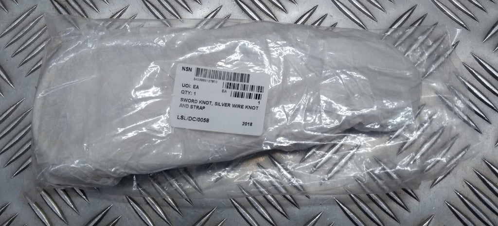 Deputy Sword Knot British Silver Wire Cord- NEW