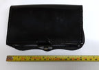 Cross Belt Pouch Patent Leather Black for Ceremony Bands and Parades No Fixings