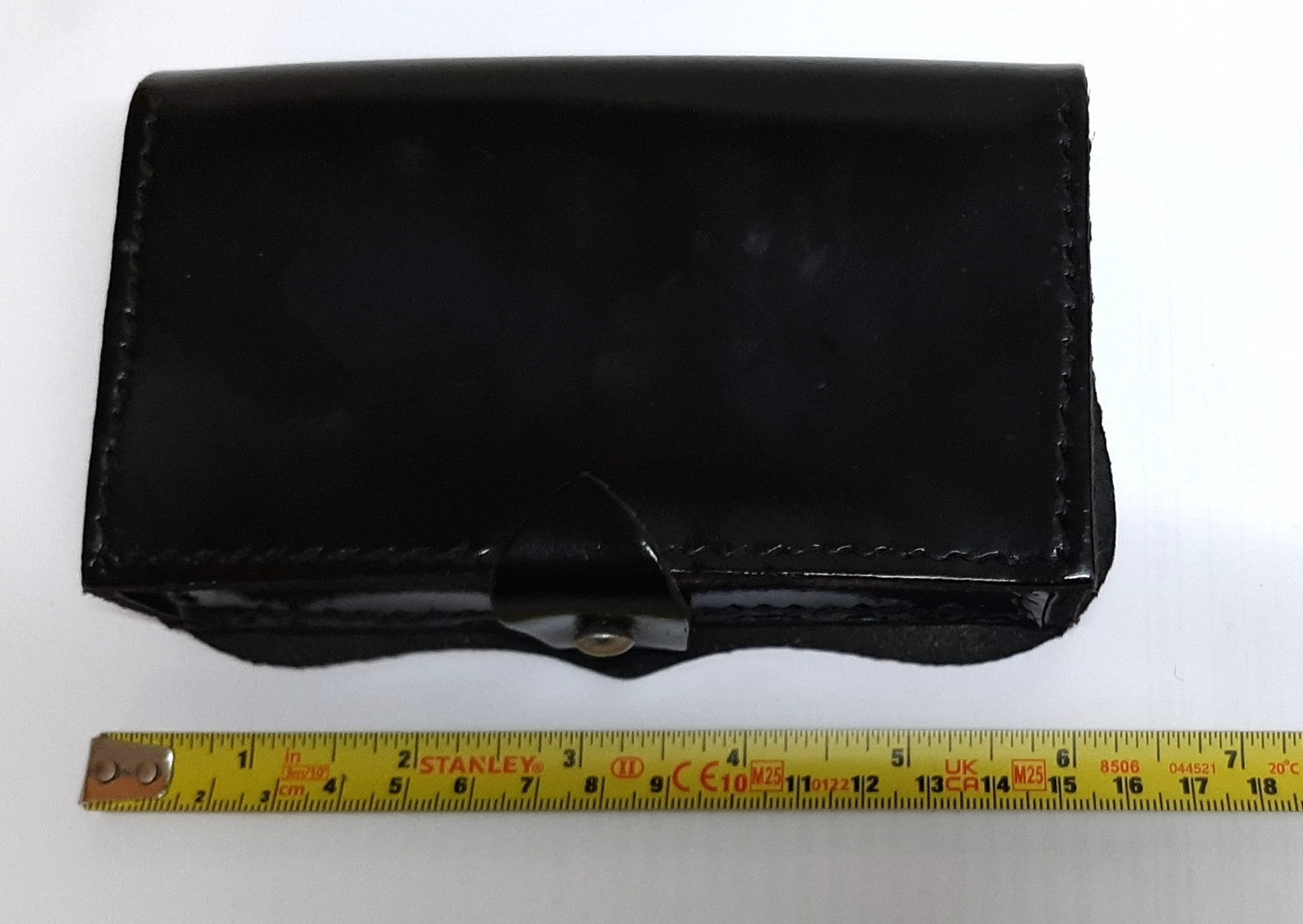 Cross Belt Pouch Patent Leather Black for Ceremony Bands and Parades No Fixings