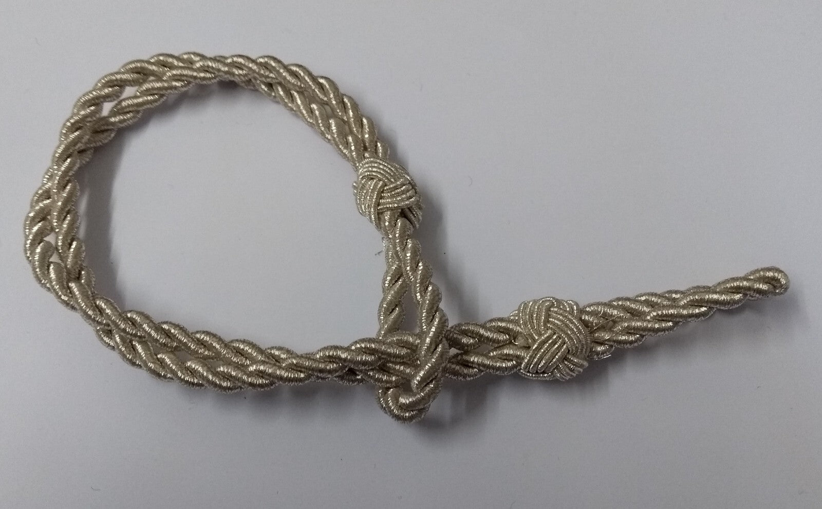 Hat Cord Gold & Silver Twisted Issue Ceremonial Officer's Dress Cap