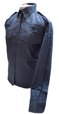 Woman's Working Shirt With Radio Loops Blue Grey & Ladyies Shirt NEW