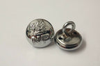 Genuine Nigerian Unity NP Crest Insignia Silver / Chrome Buttons 12mm V0036 X2