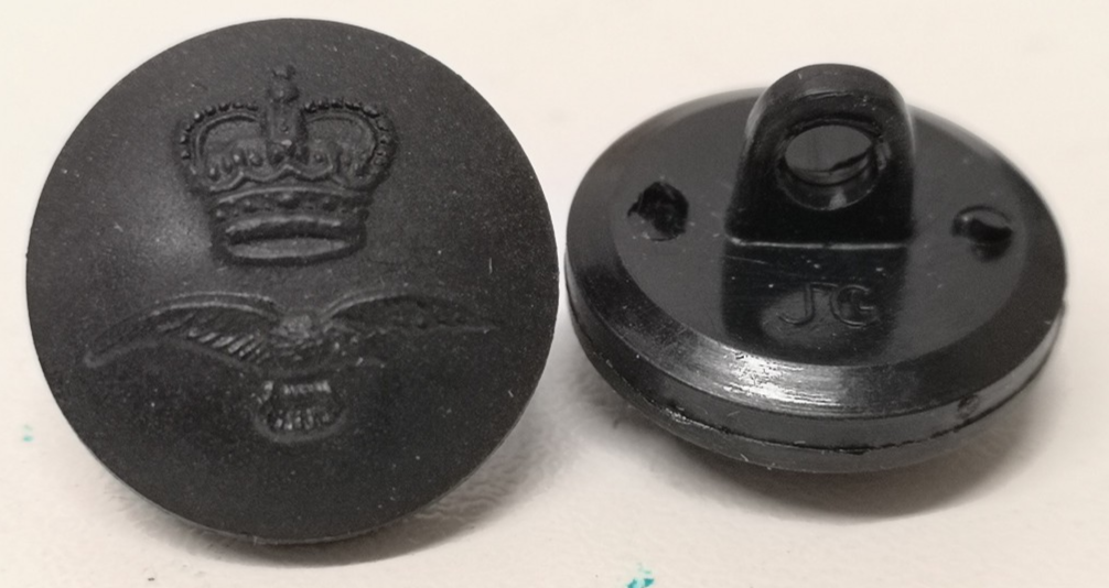 RAF Royal Air Force Airforce Tropical Buttons for Dress Jackets or ATC Lanyard Black Type 27L