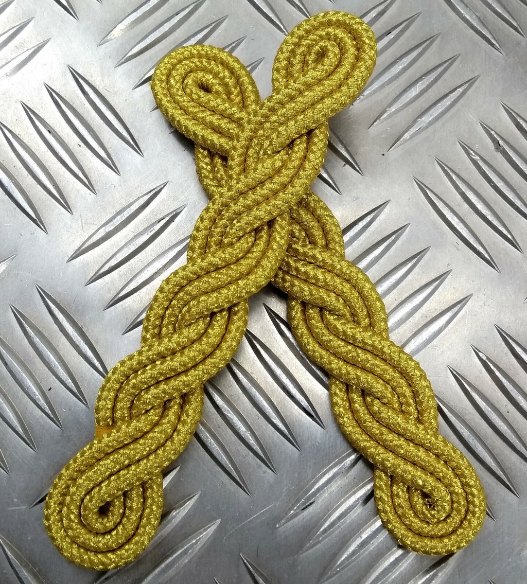 Genuine Issue No Rank Gold Wire Ceremonial Braided Shoulder Boards