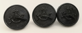 Princess Mary's Own 10th Gurkha Rifles Black Plastic Buttons Size 30L x3