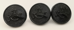 Princess Mary's Own 10th Gurkha Rifles Black Plastic Buttons Size 30L x3