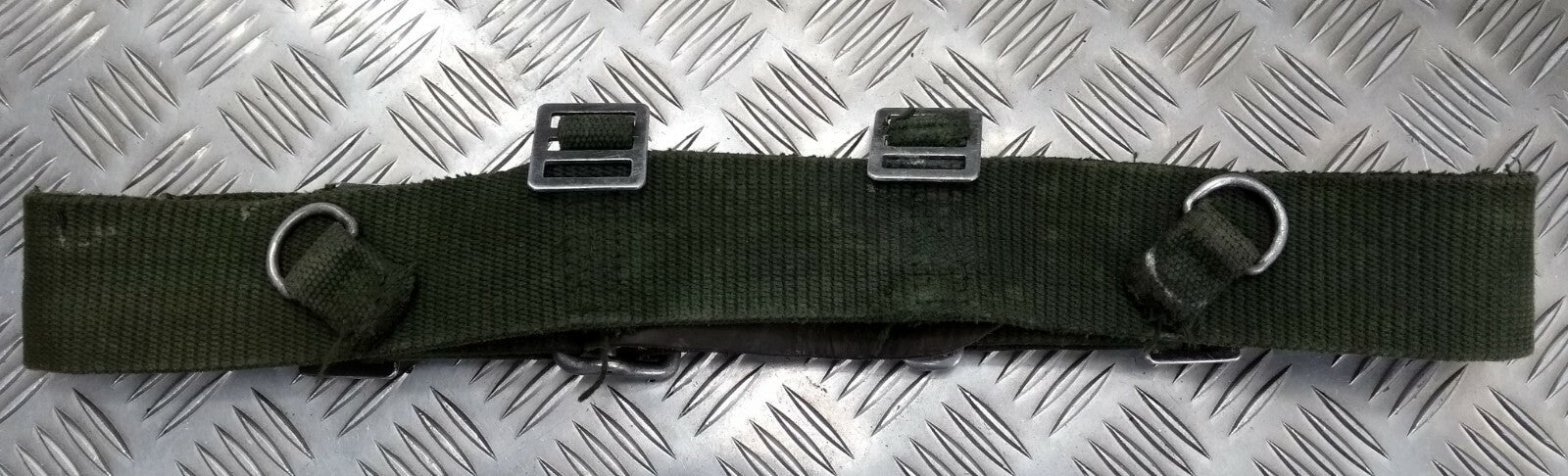 WWII Type Webbing Belt M39 M40 Leather Canvas Genuine Vintage DRG2