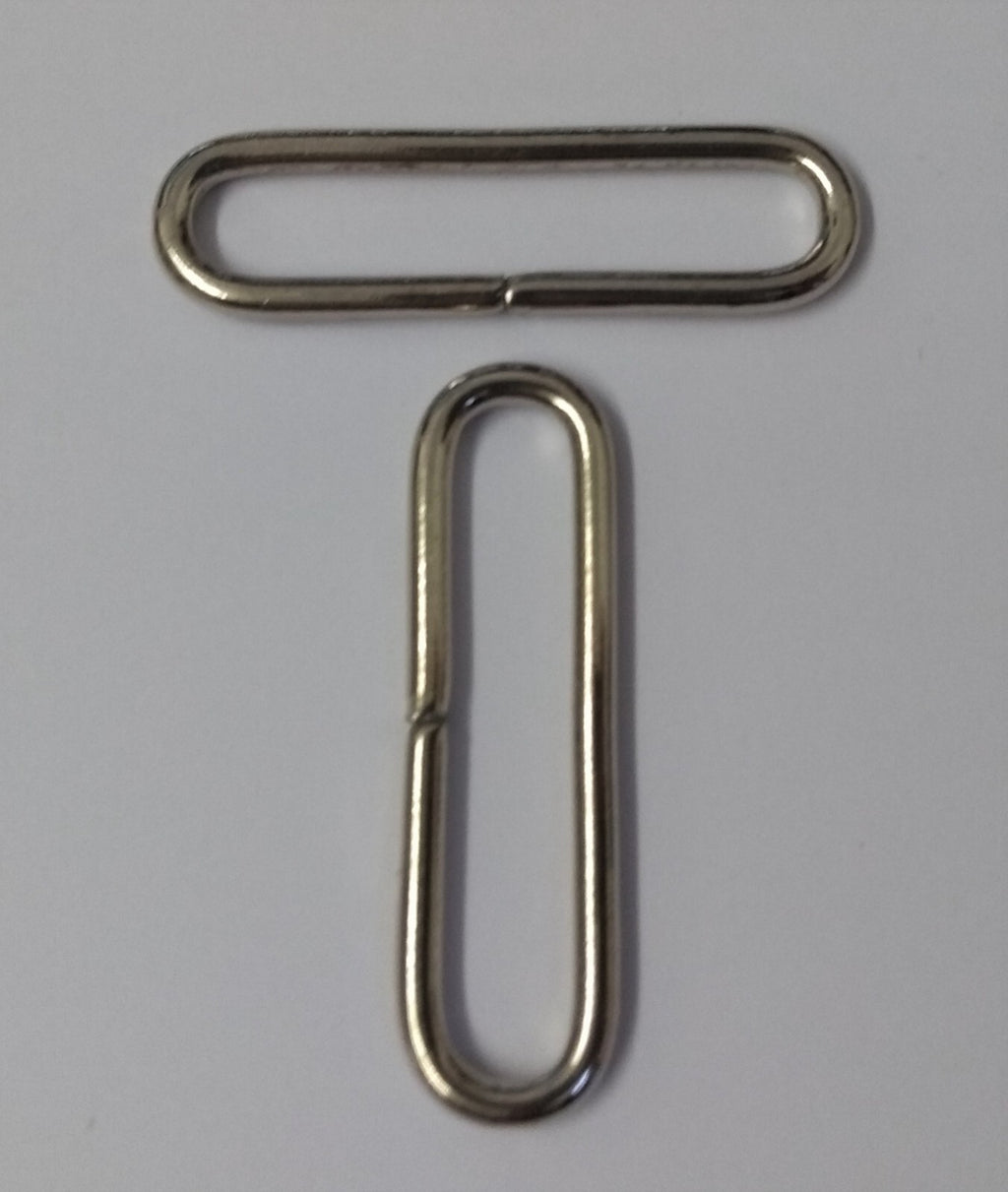Belt Loops 1" Chrome Coloured Metal Loop Over Stay For Straps & Belting UK Made