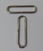 Belt Loops 1" Chrome Coloured Metal Loop Over Stay For Straps & Belting UK Made