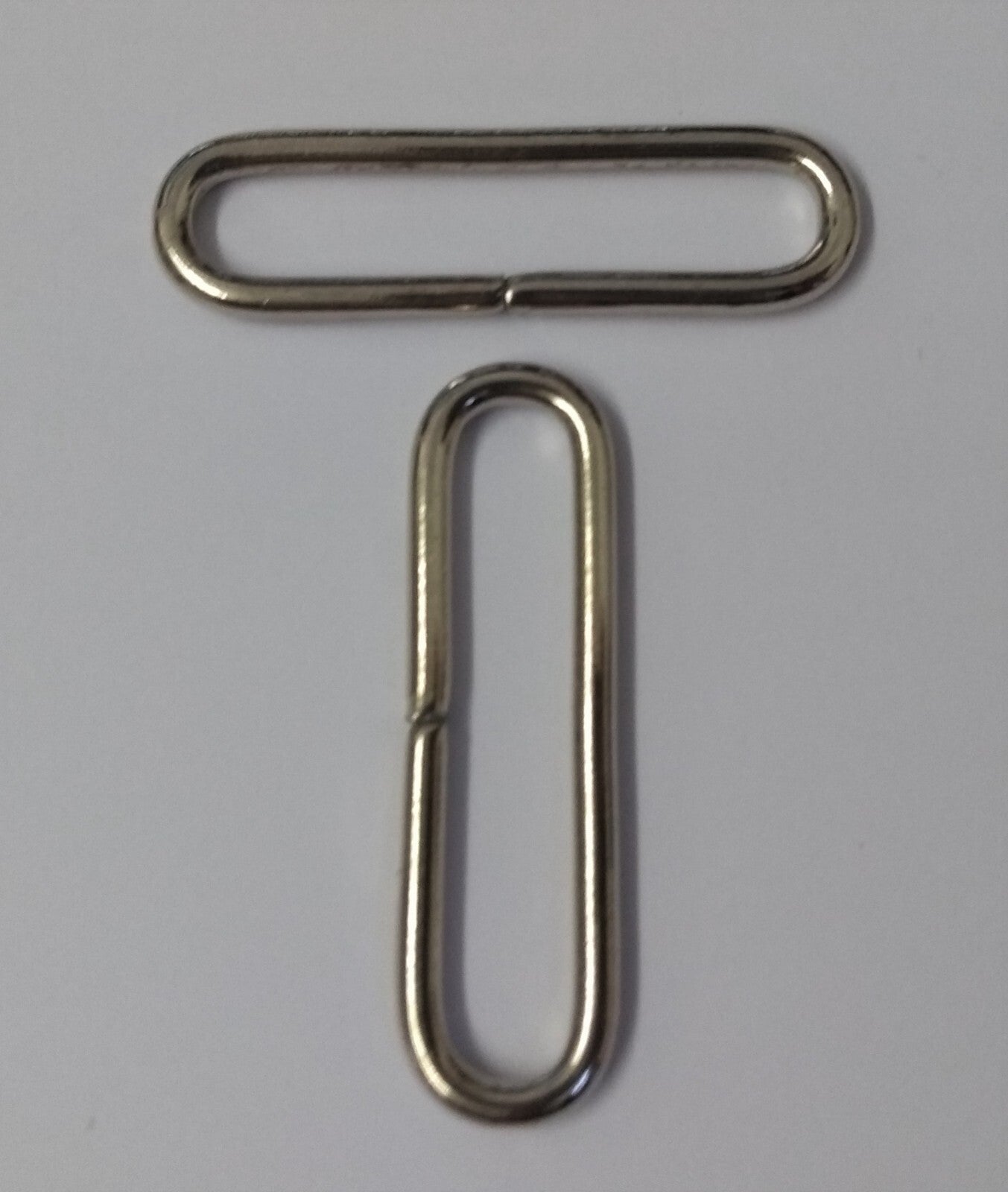 Belt Loops 1" Chrome Coloured Metal Loop Over Stay For Straps & Belting UK Made