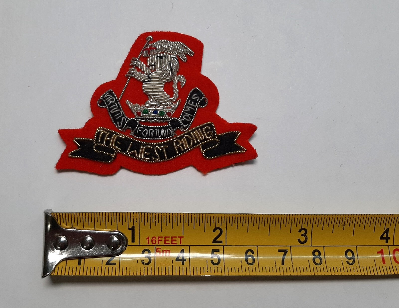 The West Riding British Army Hand Embroidered Insignia Patch / Badge NOS