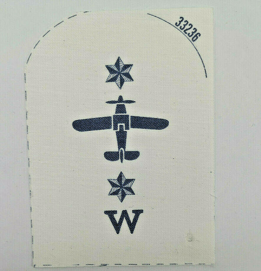 Royal Navy Fleet Air Arm Weapons, Blue On White Printed Naval Branch Spec. Patch