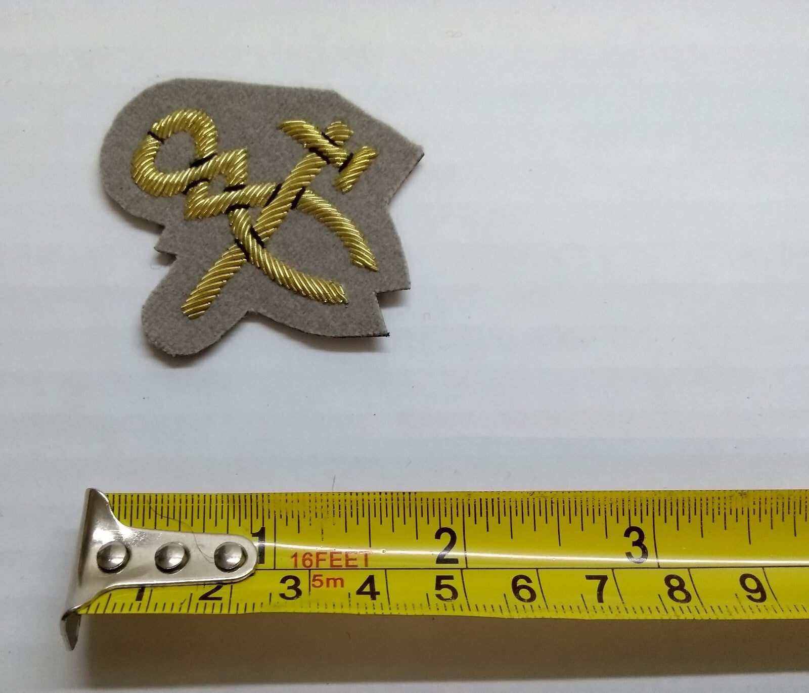 Mess Kit Badge Craftsman Grebe Grey British Army Hand Embroidered Patch