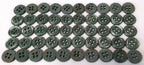 50 Vintage Buttons 4 Hole Shirt / Shank Anchors Pearlesque Green 11mm old Stock
