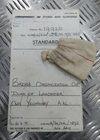 Genuine 1971 Vintage British Army Inspectorate of Stores Metal Badge Sample Card