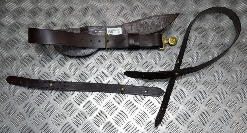 RM Belt Complete British Royal PER MARRE PER TERRAM Buckle