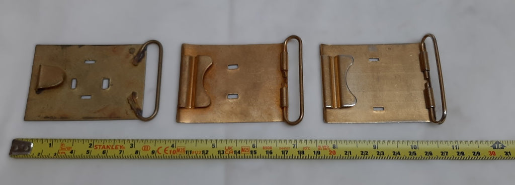 British Buckles set of 3 Miscellaneous Waist Belt Plate Type