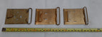 British Buckles set of 3 Miscellaneous Waist Belt Plate Type