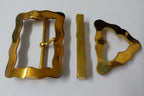 Brass Cross Buckle Set Genuine British Guards Ceremonial 57mm GIM41.
