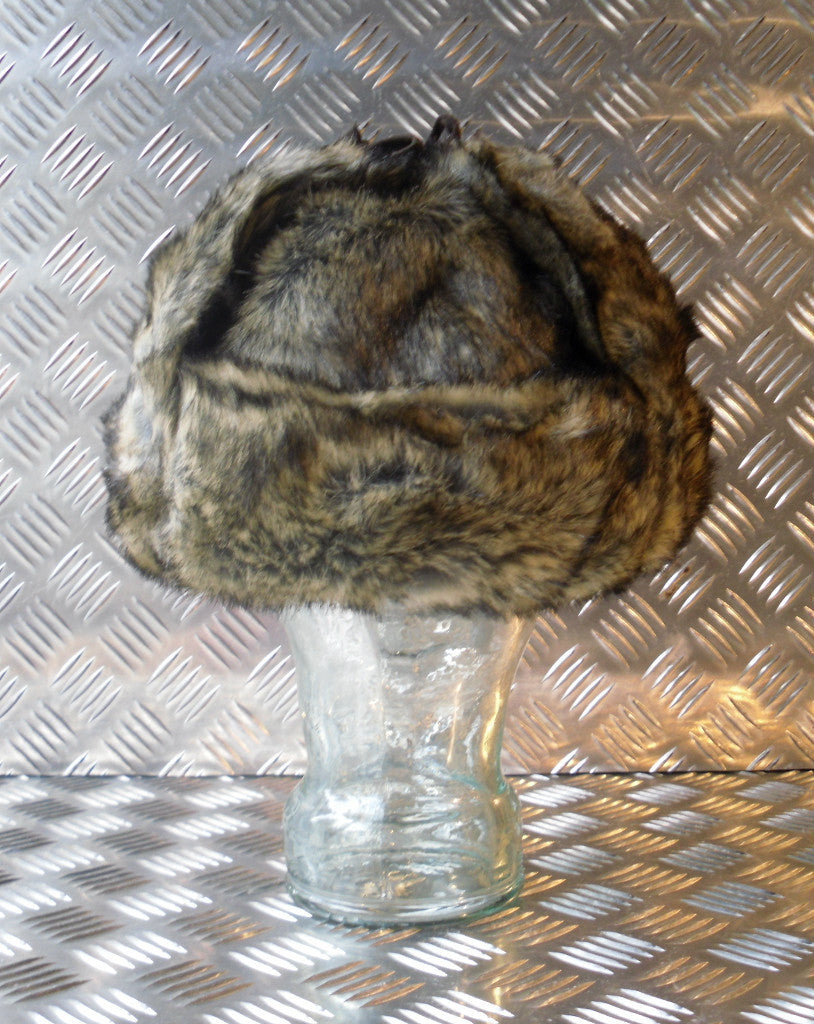 Soviet / USSR Brown Cossack Hat with Ear Flaps. All Sizes - NEW