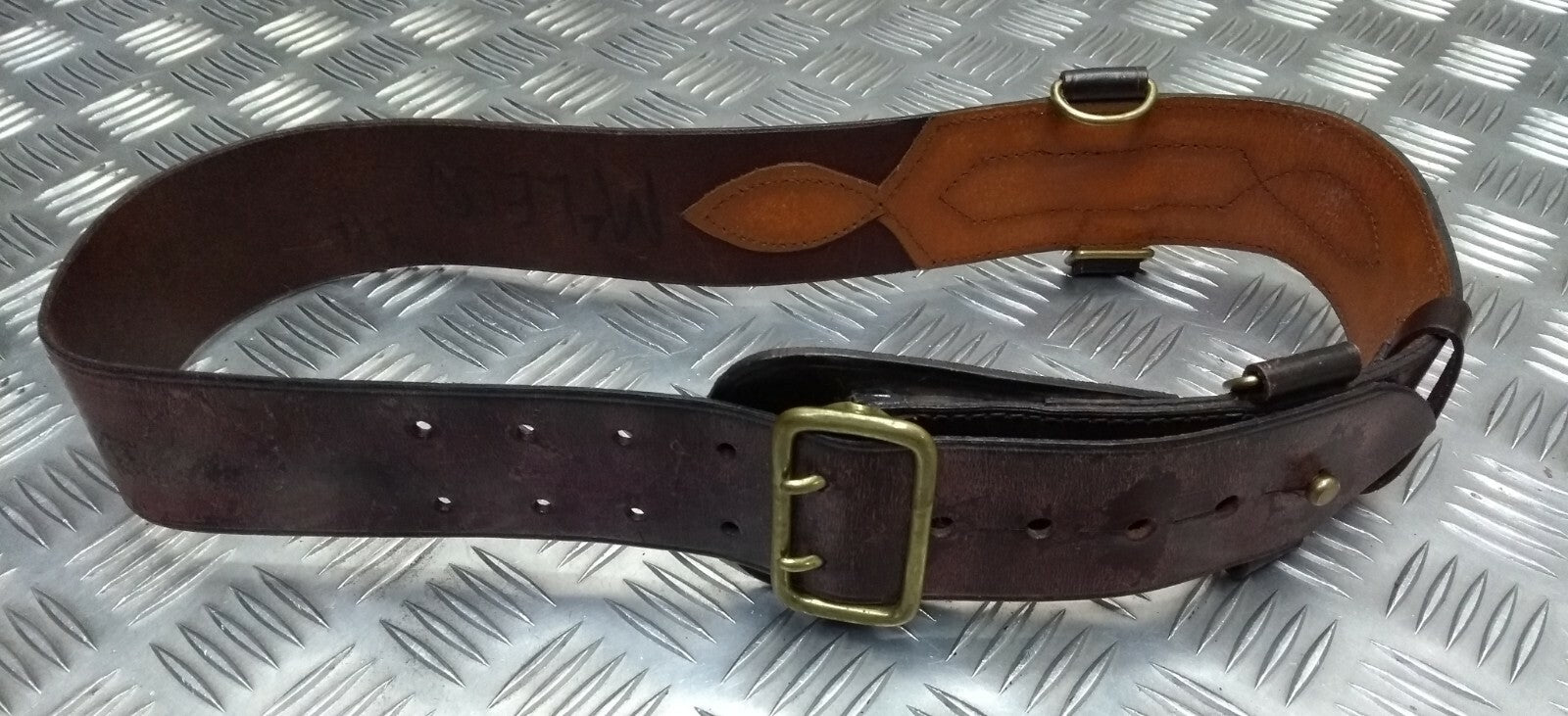 Sam Browne Belt Old Pattern British Made Issue No Shoulder Strap