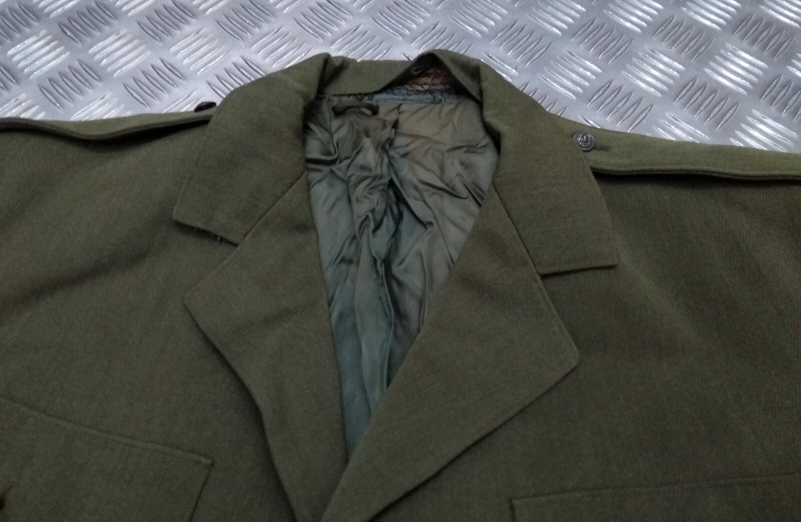 Vintage USN Jacket Wool Serge United States Navy Naval Uniform Tunic No Belt