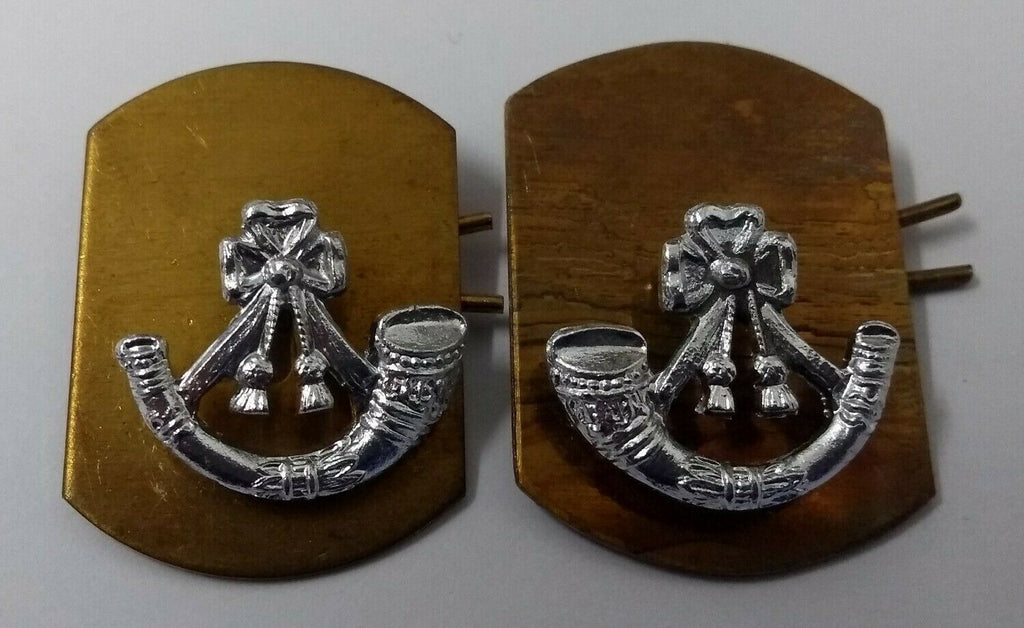 Collar Dogs Light Infantry Army Split Pins & Backplates 5 Pairs