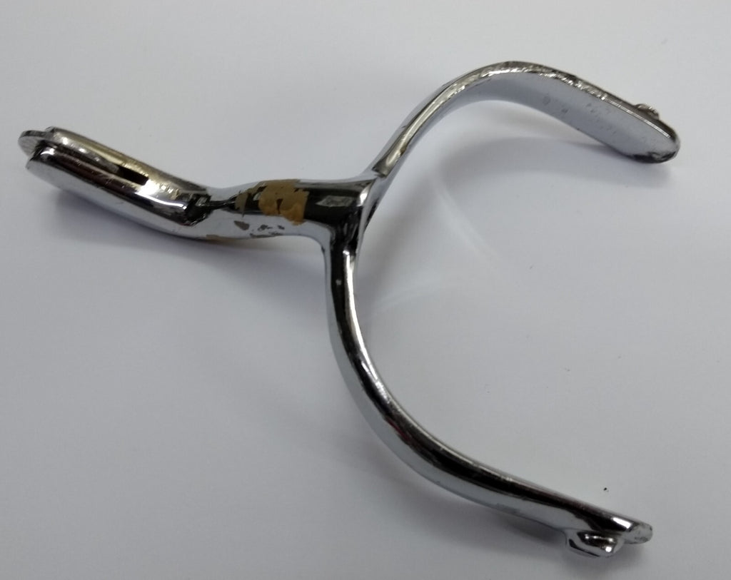 British Spurs Officers Issue & Mess Dress Chrome Swan Neck Incomplete