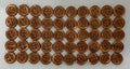 50 Vintage Buttons 4 Hole Shirt / Shank Anchors Pearlesque Brown 10.5mm NOS