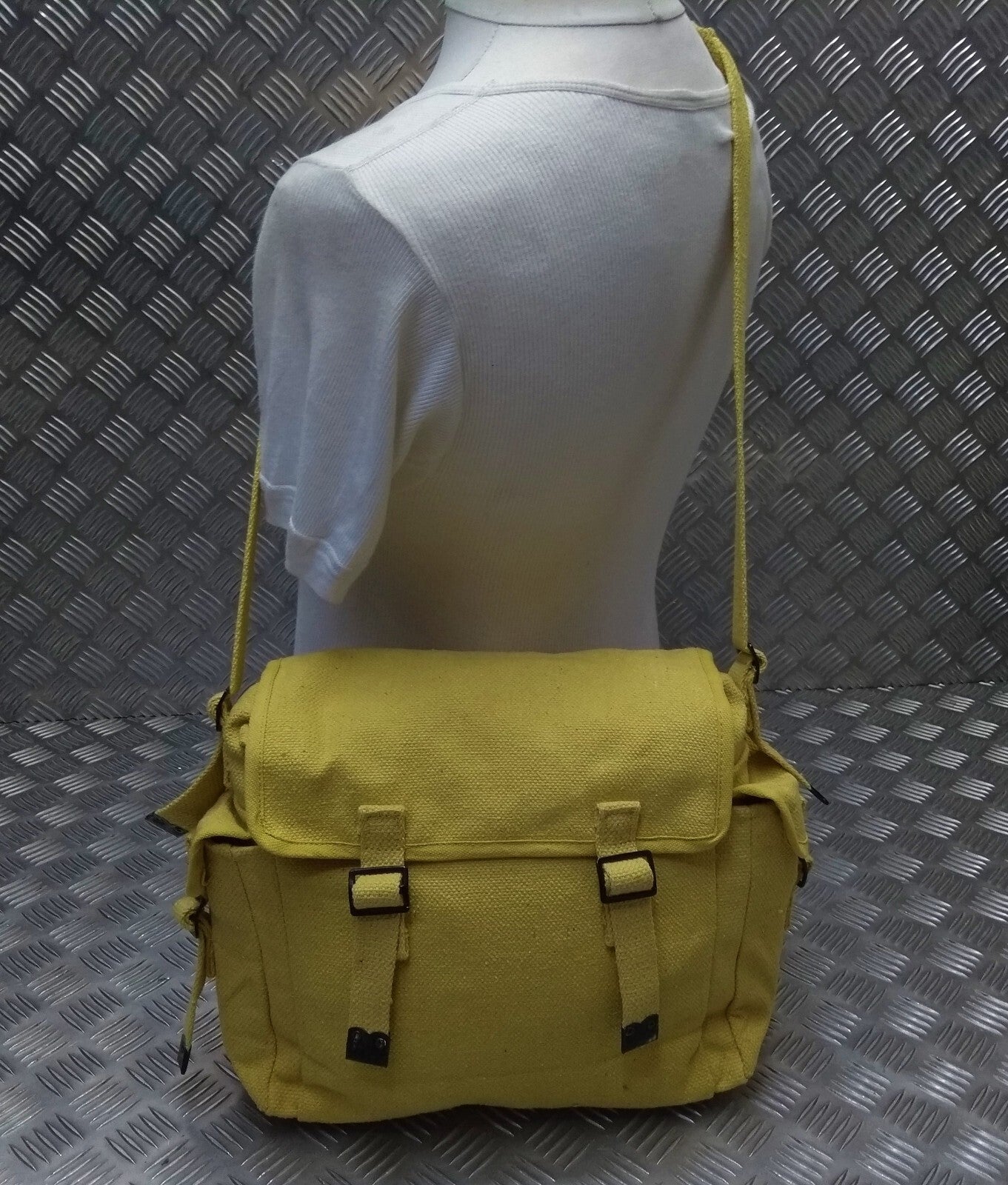 Military Style 37 Pattern Haversack / Canvas Shoulder Bag Festival With Pockets
